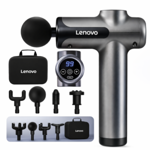 Home massaggiatore muscolare lenovo professionale 8 testine – pistola per massaggi intelligente